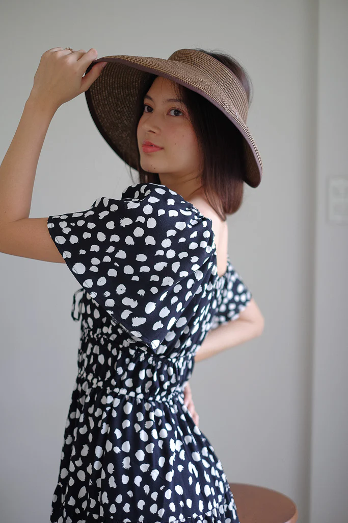 Alliyah mini dress - black printed - Image 9