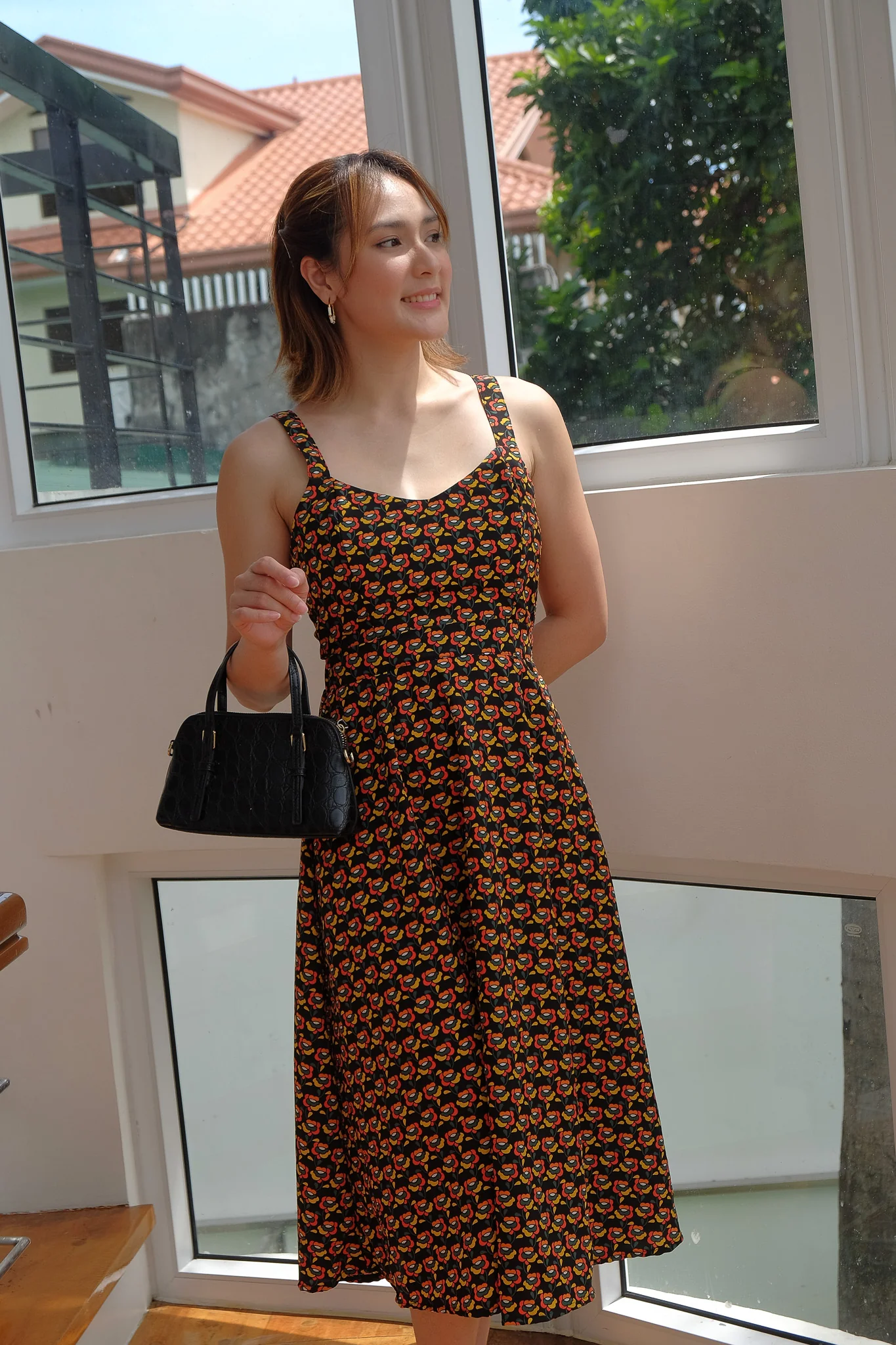 Beck Midi Dress - Retro print - Image 3