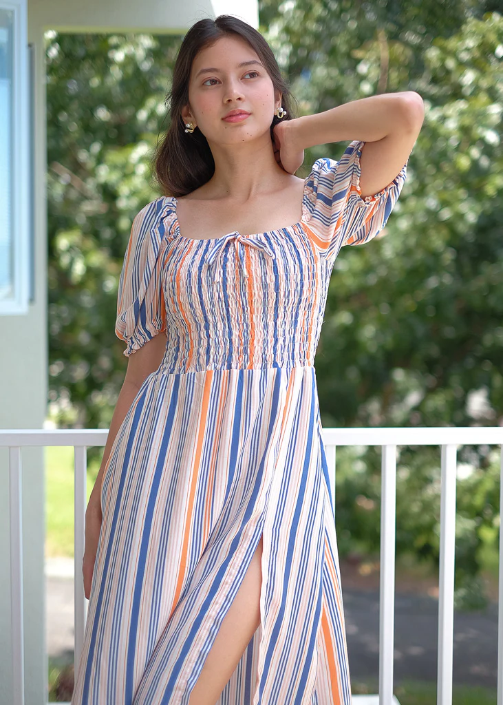Kaeli Midi Dress - stripes - Image 4