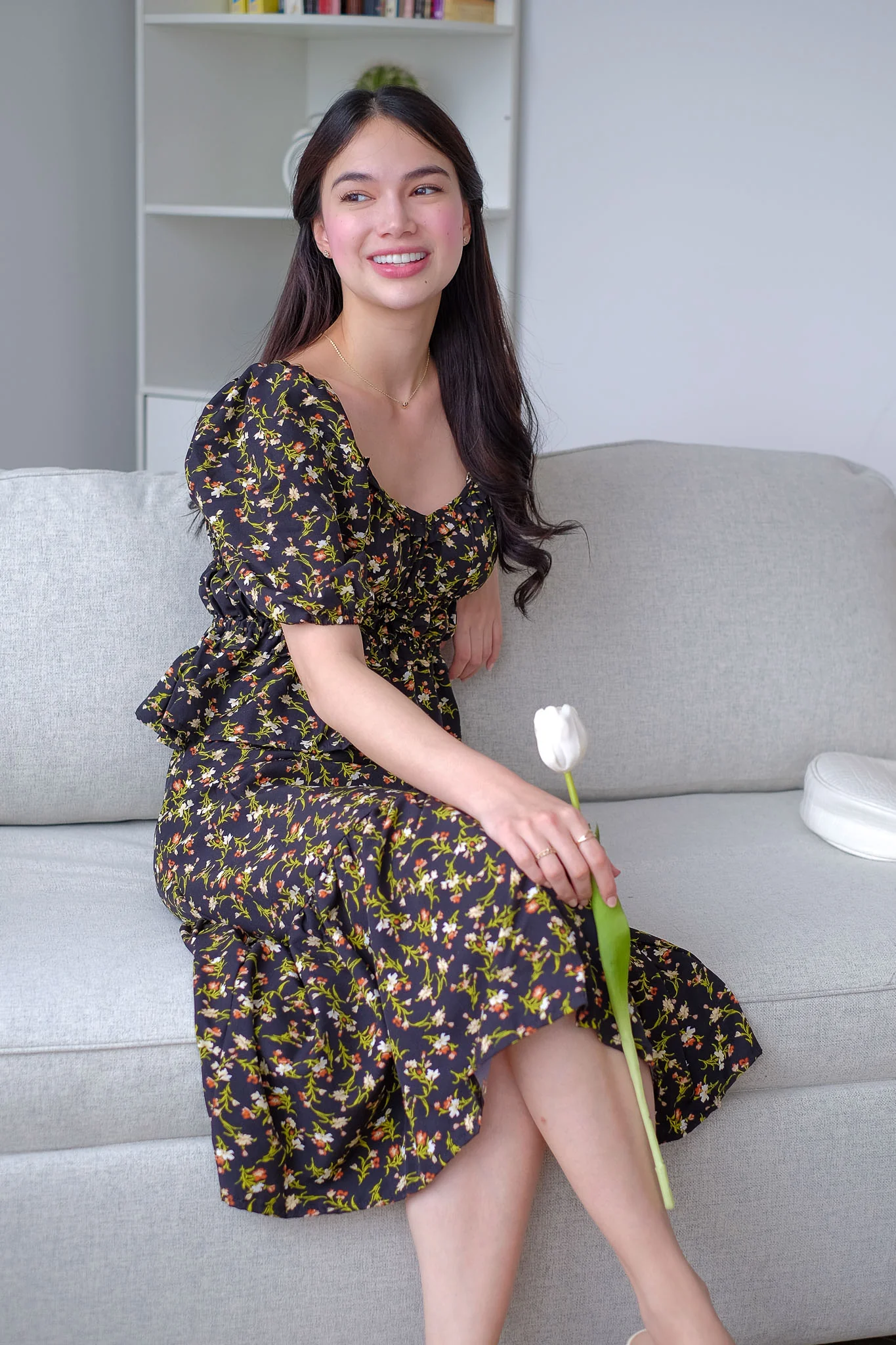 Mazie Set - black floral