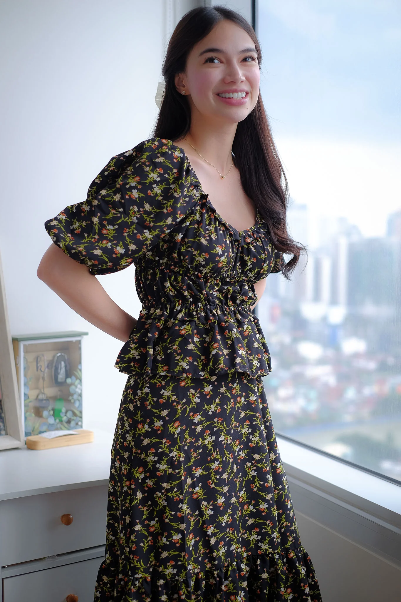 Mazie Set - black floral - Image 4