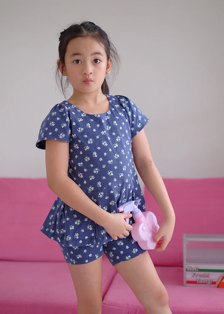 Daisy Days Set - navy blue floral - Image 10