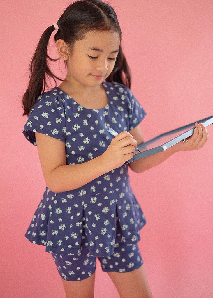 Daisy Days Set - navy blue floral - Image 12