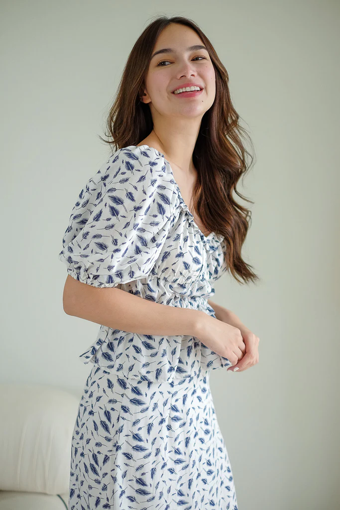Mazie Set - Navy Blue Feather - Image 2