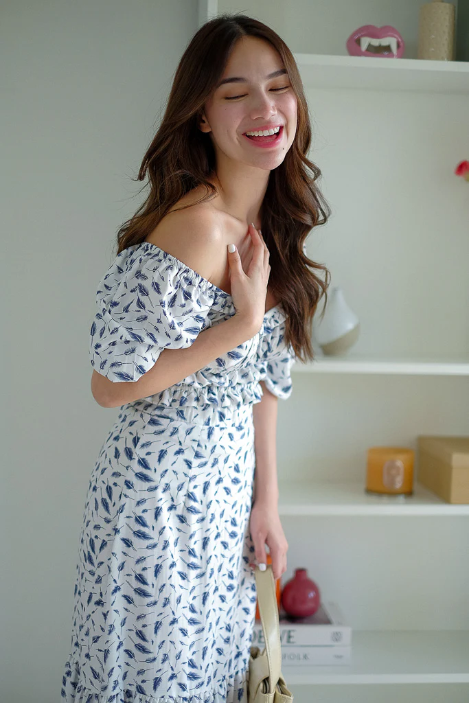 Mazie Set - Navy Blue Feather - Image 8