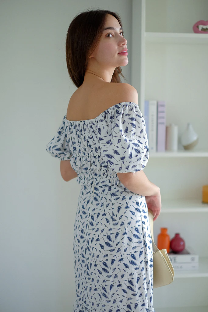 Mazie Set - Navy Blue Feather - Image 9
