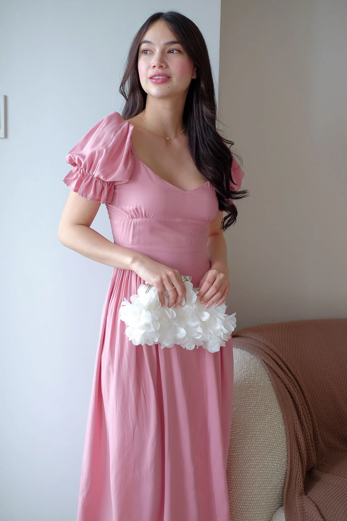 The Emma Midi dress - Rose Pink - Image 2