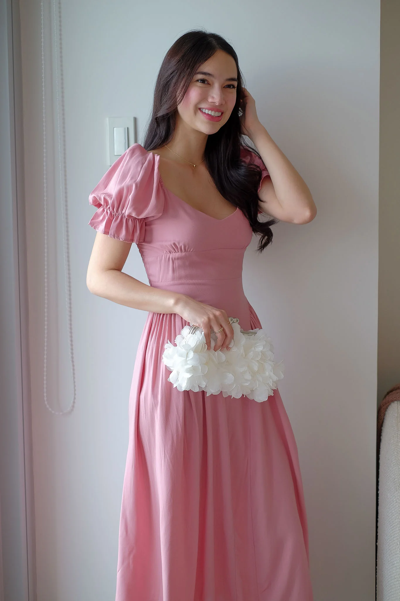 The Emma Midi dress - Rose Pink - Image 7