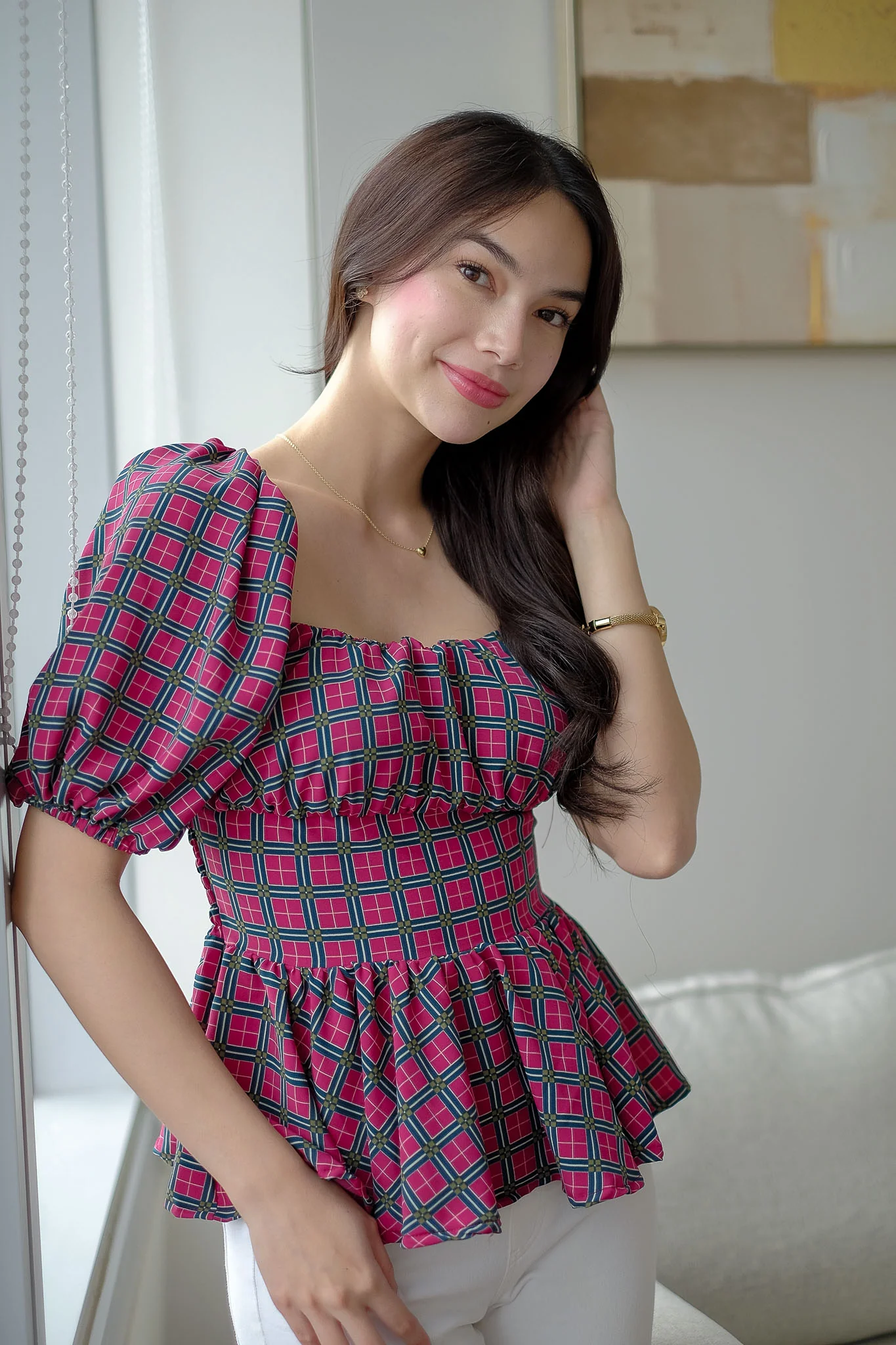 The Rachel Top - retro print - Image 2