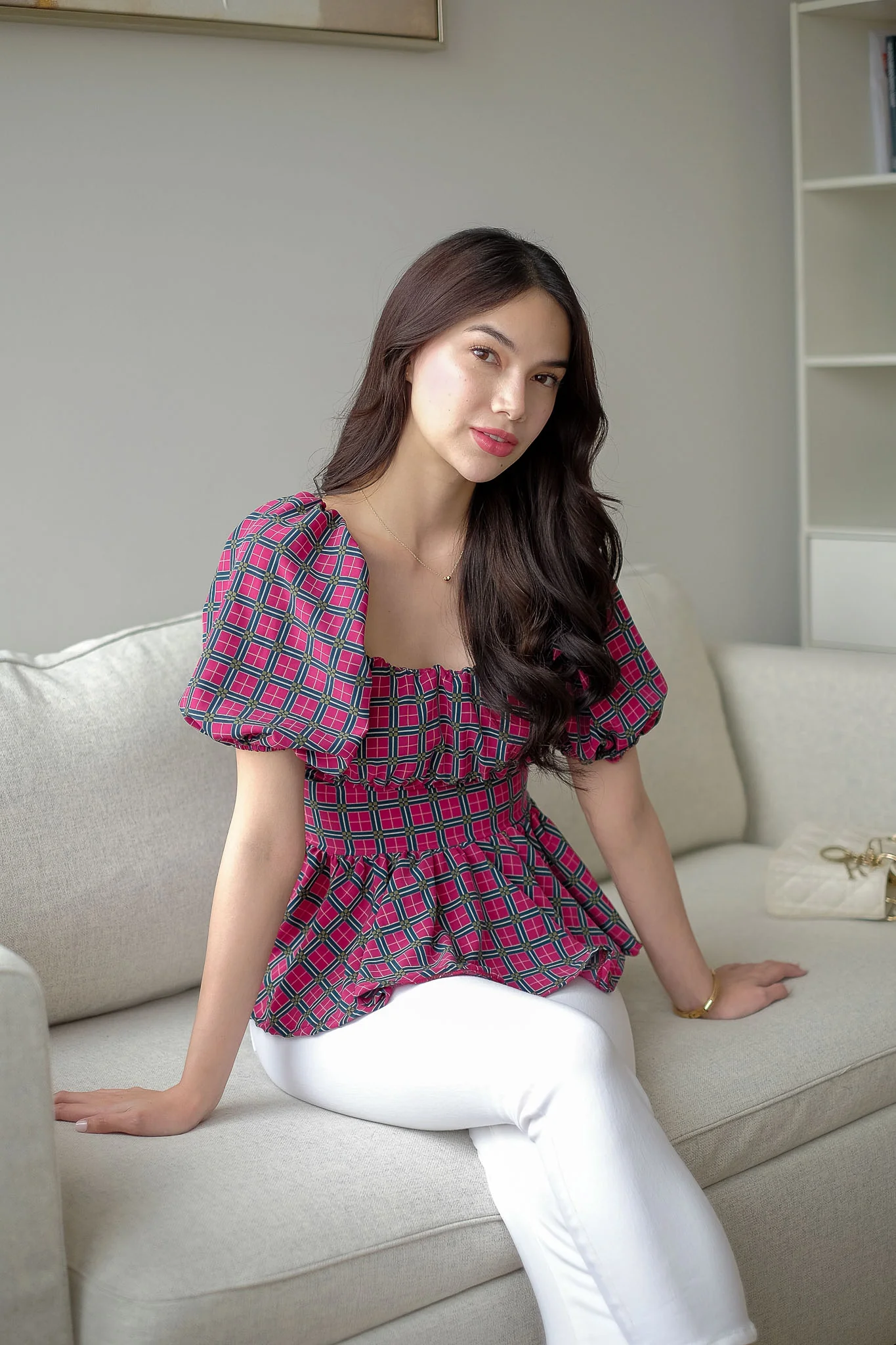 The Rachel Top - retro print - Image 3