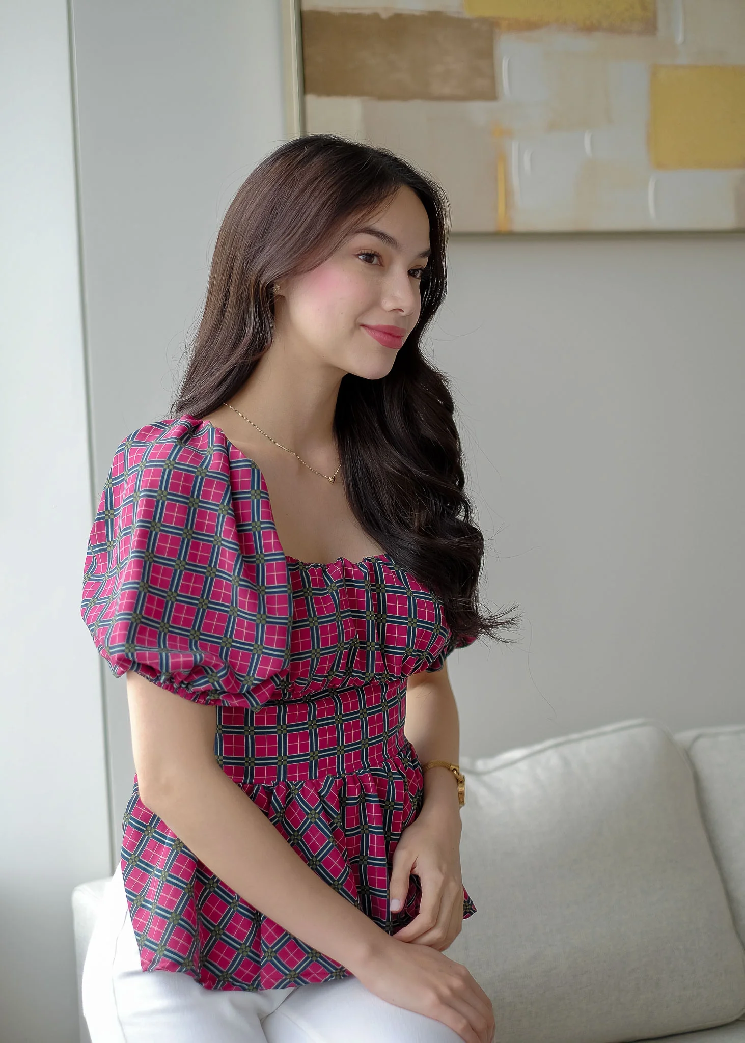 The Rachel Top - retro print - Image 4