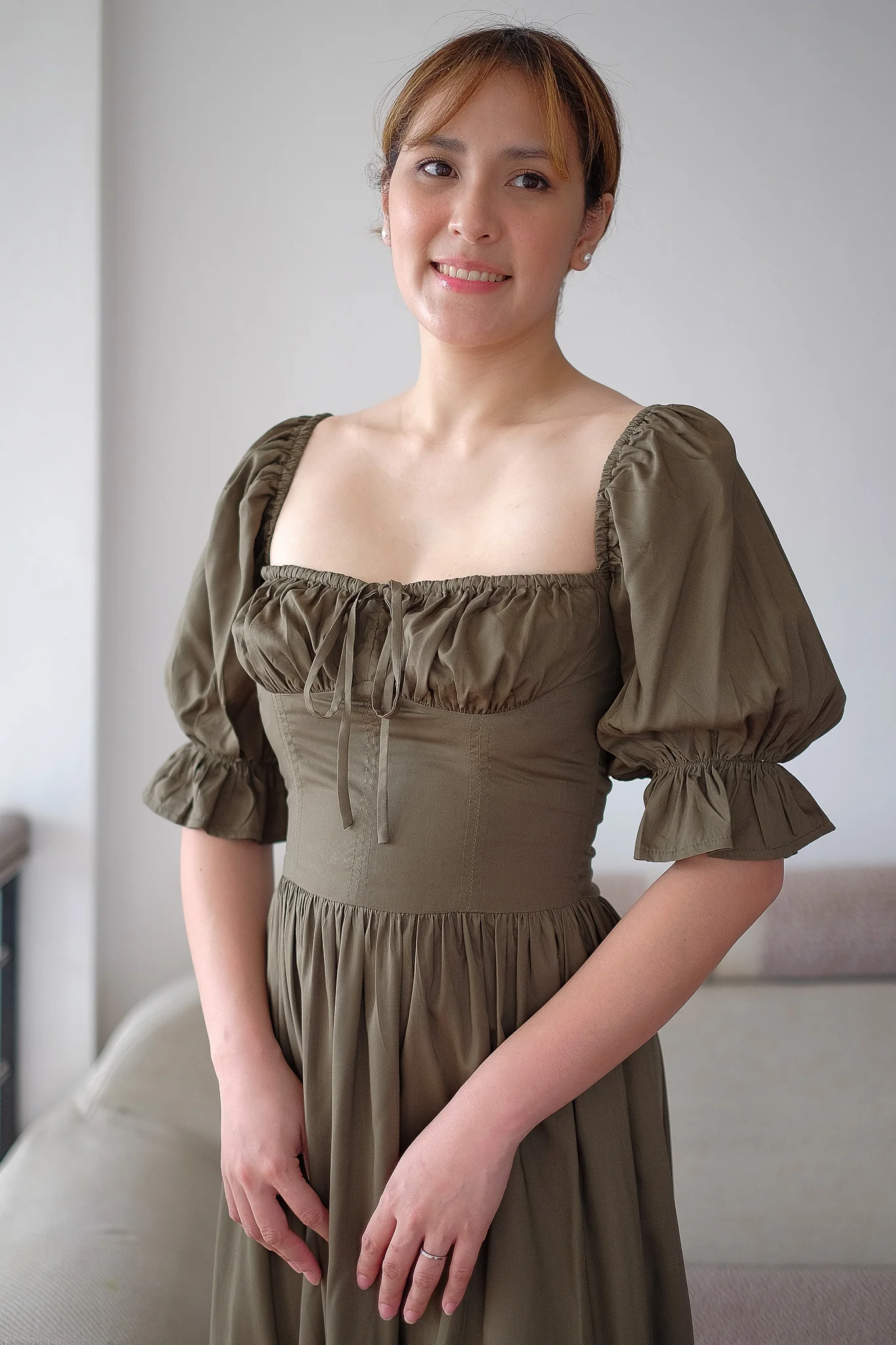 The Sofia midi dress - Fern green - Image 4