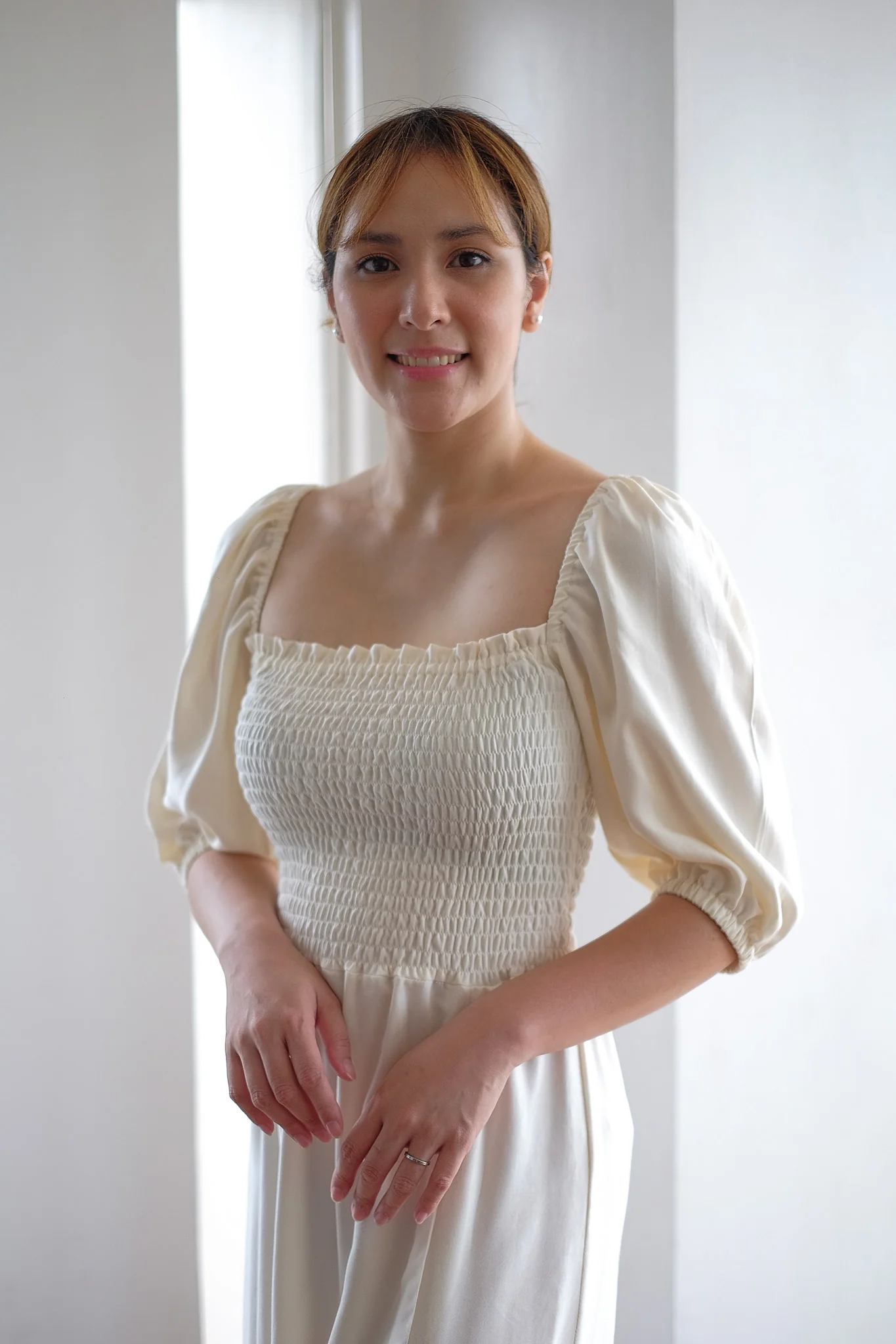 The Vanessa Midi Dress – challis cotton frost - Image 3