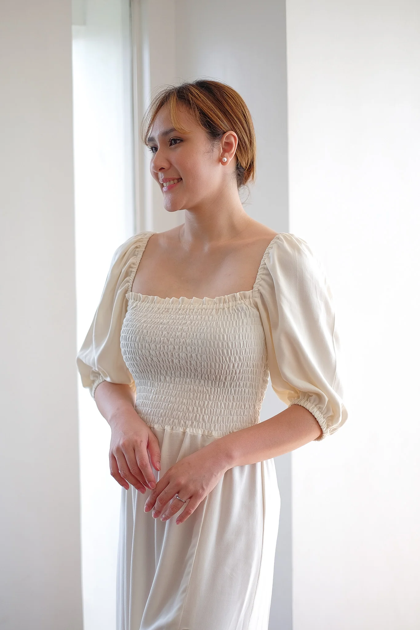 The Vanessa Midi Dress – challis cotton frost - Image 5