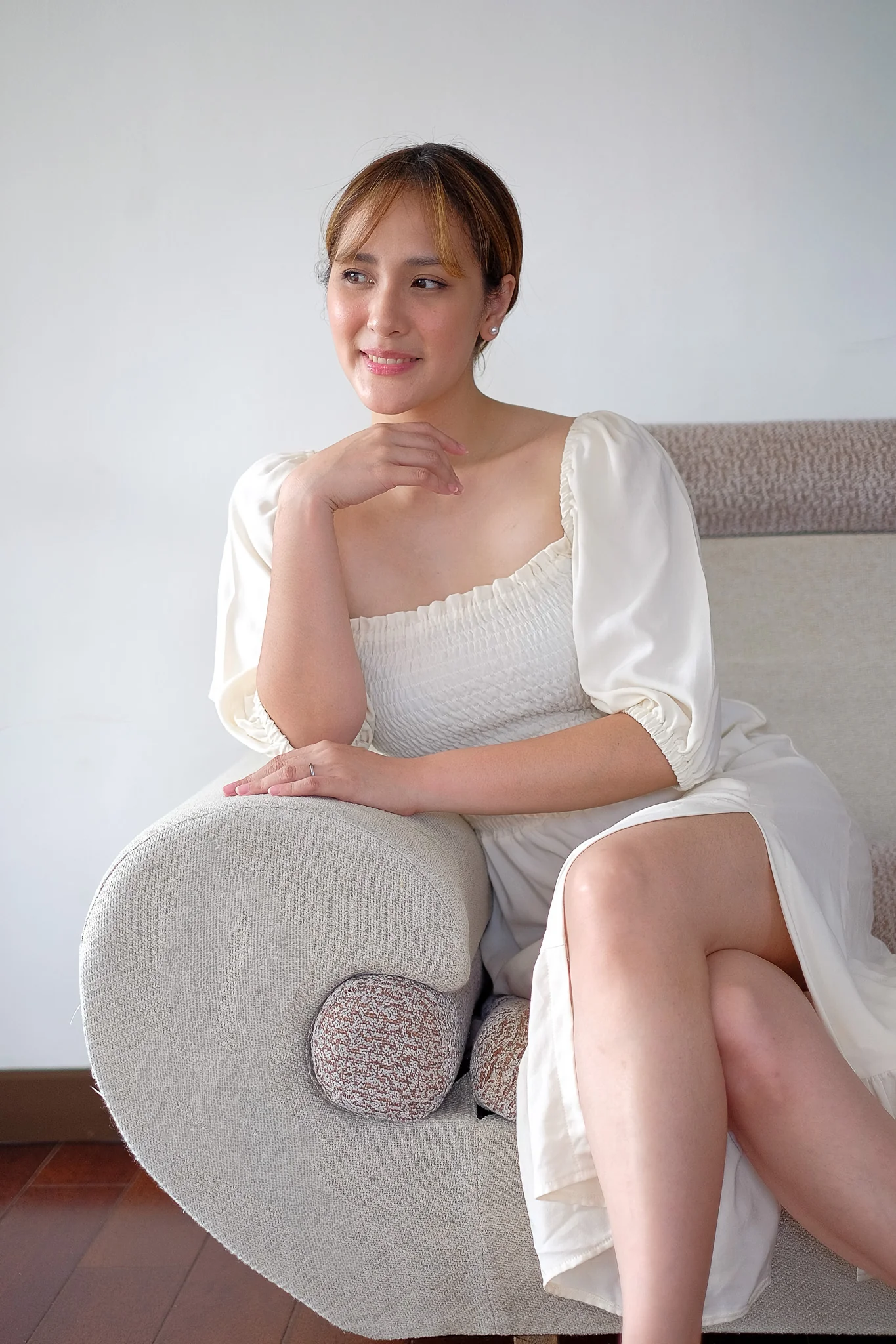 The Vanessa Midi Dress – challis cotton frost - Image 6