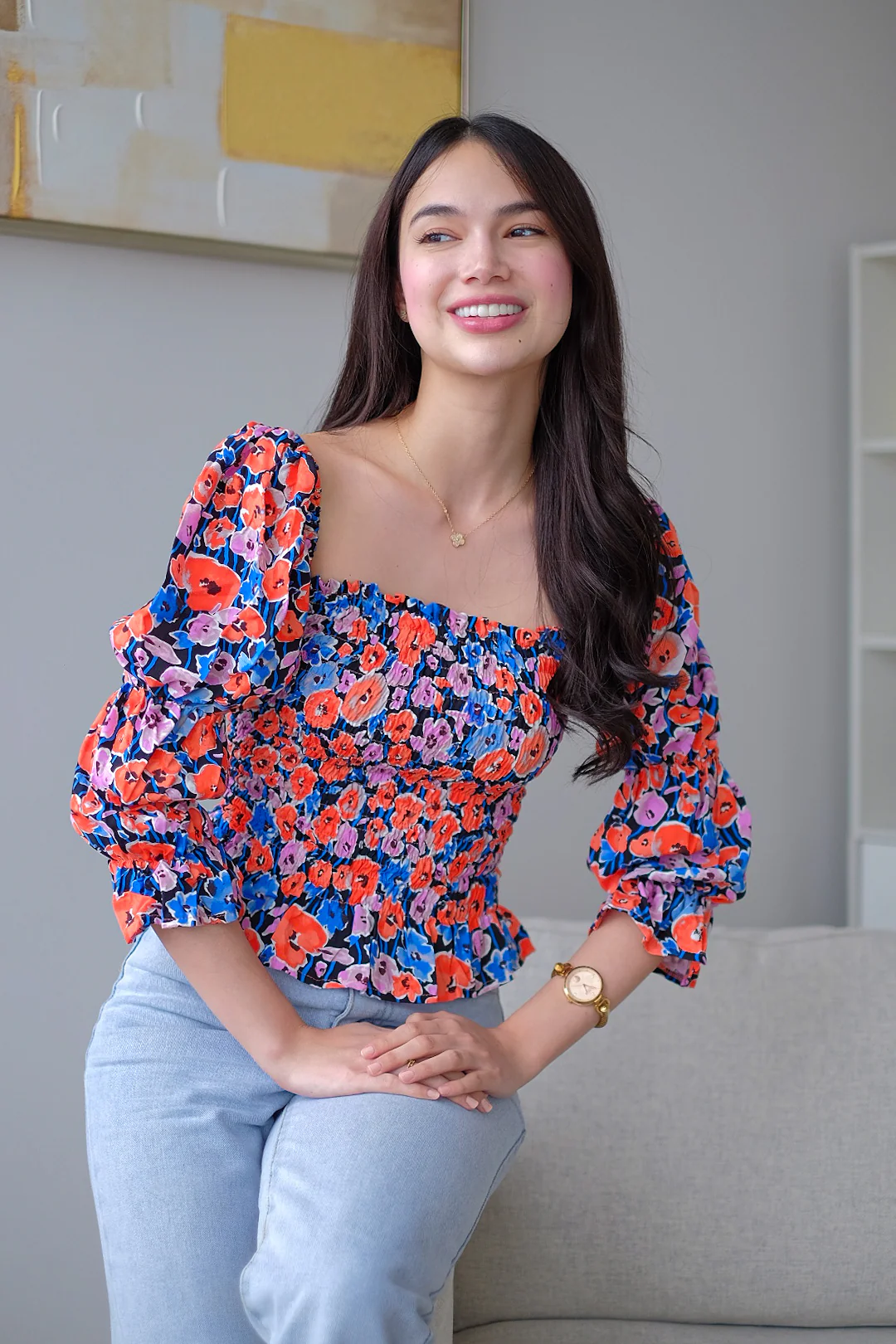 Frida Top - Classy floral print - Image 3